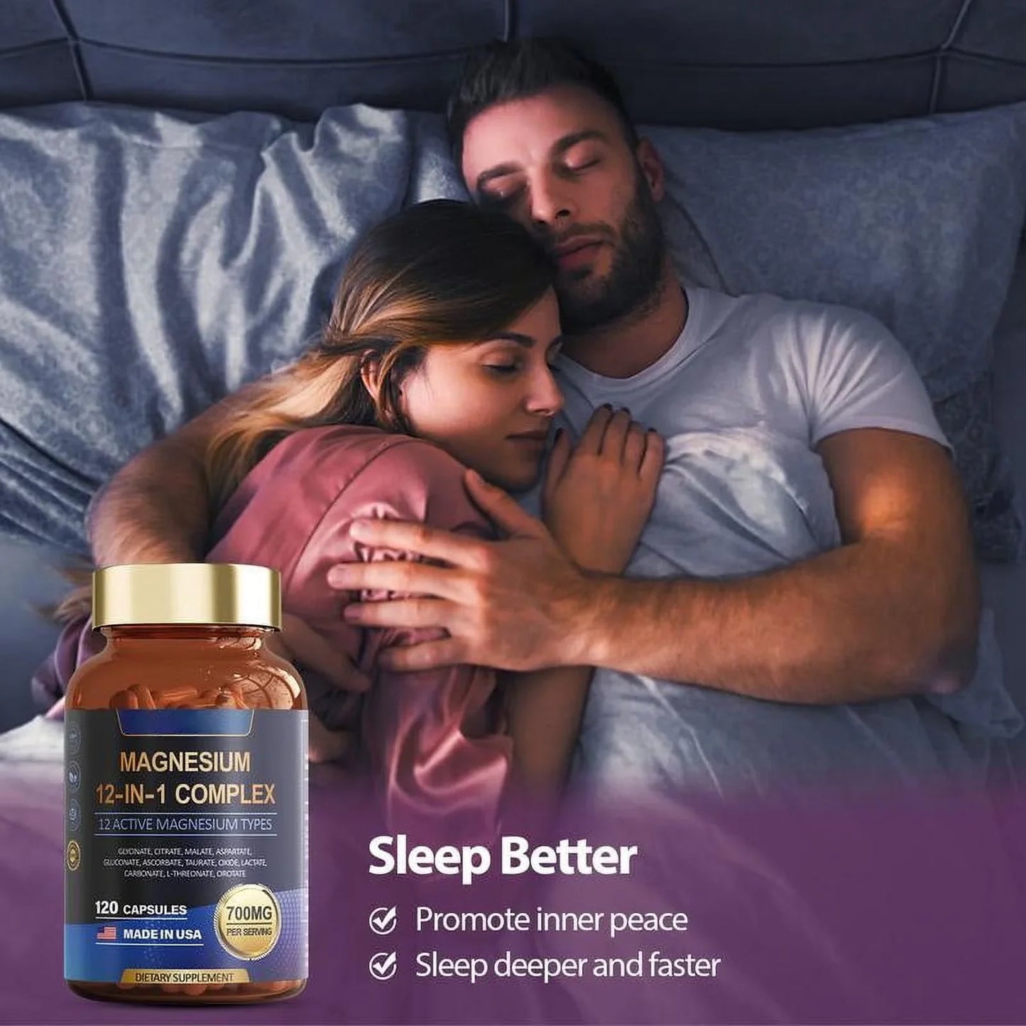 Ageproof Lab® Magnesium 12-in-1 Complex: Sleep, Stress Relief & Heart Support